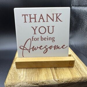 Appreciation Thank You Desktop Plaque